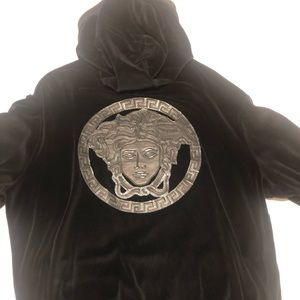 Versace zip up hoodie